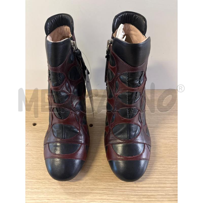 STIVALETTI DONNA CAVALLINI PELLE BORDEAUX CERCHI NERI N.36 | Mercatino dell'Usato Vinci - fraz. sovigliana 2