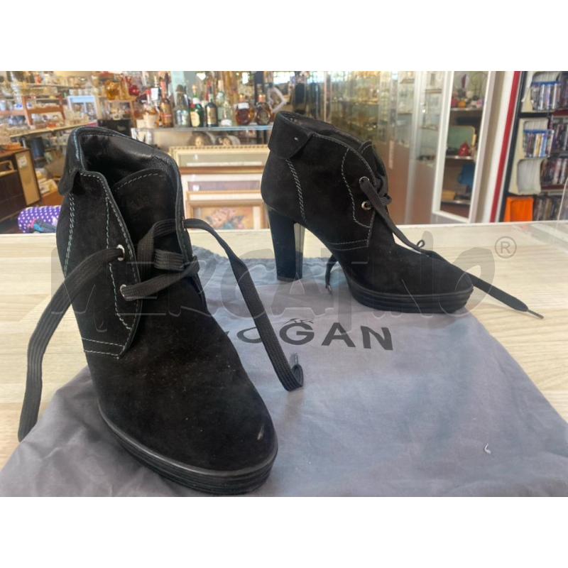 STIVALETTI DONNA HOGAN SCAMOSCIATI NERI N.38  | Mercatino dell'Usato Vinci - fraz. sovigliana 1