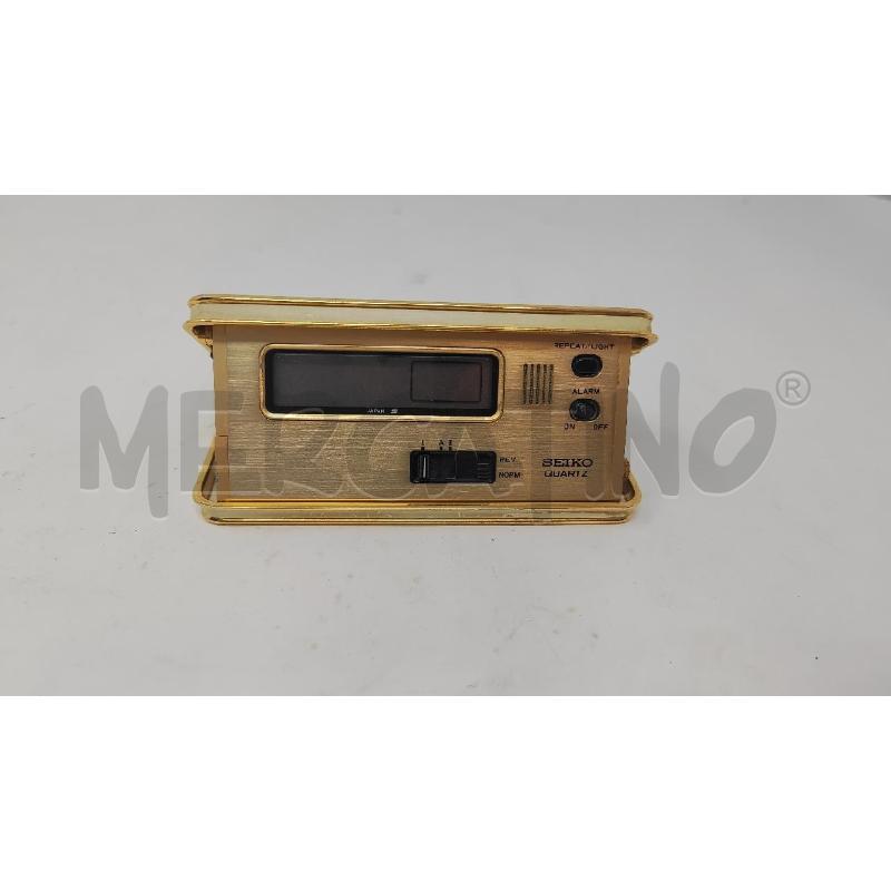 SVEGLIA DIGITALE SEIKO QUARTZ DORATA  | Mercatino dell'Usato Vinci - fraz. sovigliana 1