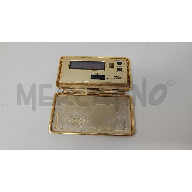 SVEGLIA DIGITALE SEIKO QUARTZ DORATA  | Mercatino dell'Usato Vinci - fraz. sovigliana 2