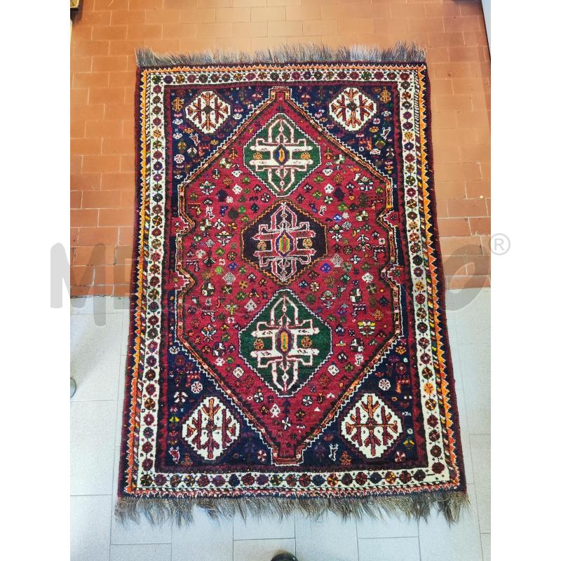 TAPPETO 115X164 ROSSO BLU ROMBO CENTRALE | Mercatino dell'Usato Vinci - fraz. sovigliana 1