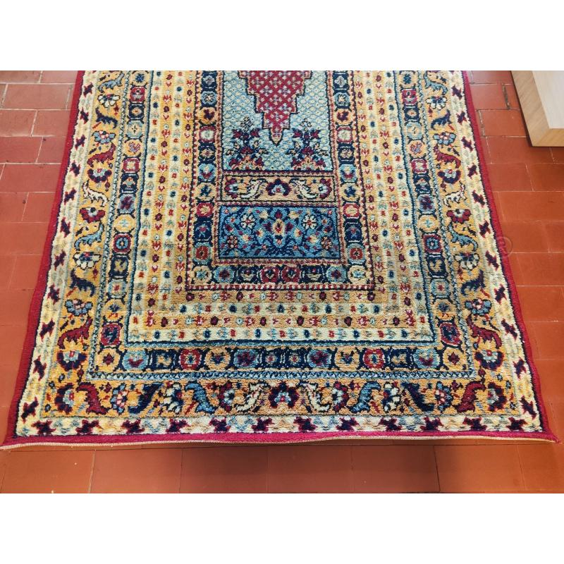 TAPPETO 195X95 ROMBO ROSSO CENTRALE AZZURRO | Mercatino dell'Usato Vinci - fraz. sovigliana 2