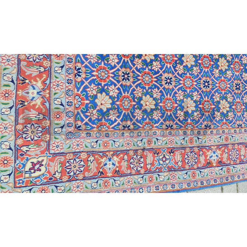 TAPPETO 290X190 AZZURRO FIORI ROSSI | Mercatino dell'Usato Vinci - fraz. sovigliana 3