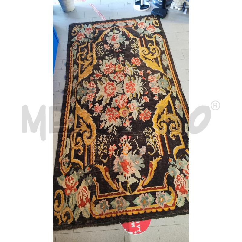 TAPPETO 300X160 KILIM NERO FIORI  | Mercatino dell'Usato Vinci - fraz. sovigliana 1