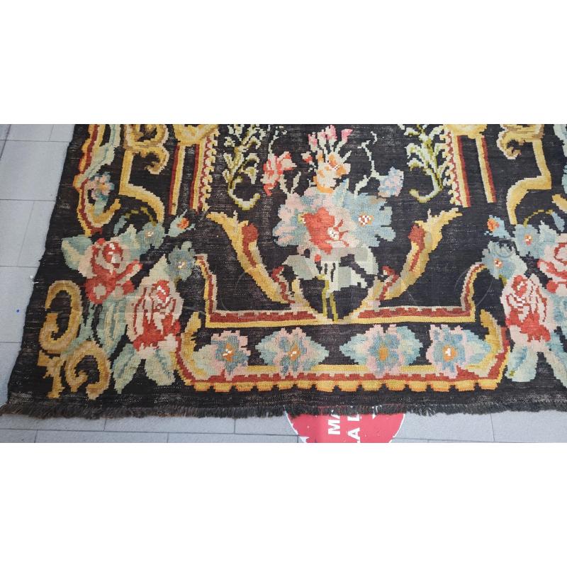 TAPPETO 300X160 KILIM NERO FIORI  | Mercatino dell'Usato Vinci - fraz. sovigliana 2