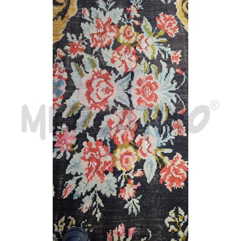 TAPPETO 300X160 KILIM NERO FIORI  | Mercatino dell'Usato Vinci - fraz. sovigliana 3