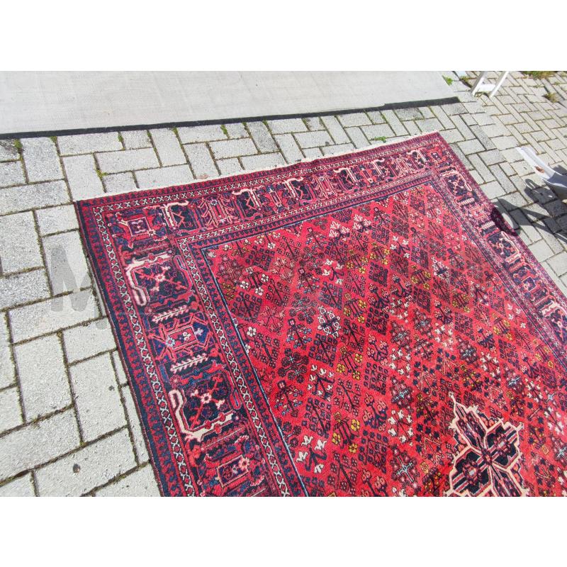 TAPPETO GRANDE 323X220 ROSSO BLU FIORI ROMBI | Mercatino dell'Usato Vinci - fraz. sovigliana 2
