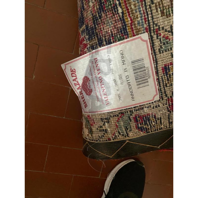 TAPPETO GRANDE 380X285 ROSSO FIORI BORDO BLU | Mercatino dell'Usato Vinci - fraz. sovigliana 4
