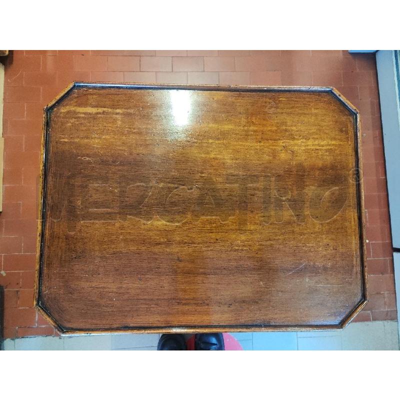 TAVOLINO LEGNO RETTANGOLARE 1 CASSETTO 4 GAMBE | Mercatino dell'Usato Vinci - fraz. sovigliana 2