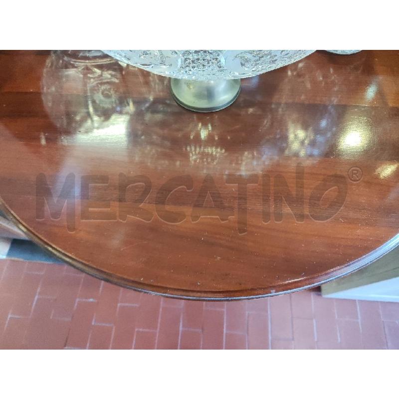 TAVOLINO LEGNO TONDO 1   CASSETTO 4 GAMBINE E PIANETTO | Mercatino dell'Usato Vinci - fraz. sovigliana 3