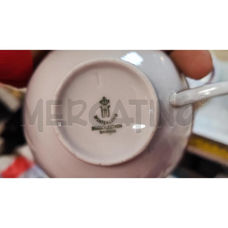 TAZZE PZ. 10 + PIATTINO BAVARIA BALZA ROSA ORO  | Mercatino dell'Usato Vinci - fraz. sovigliana 2