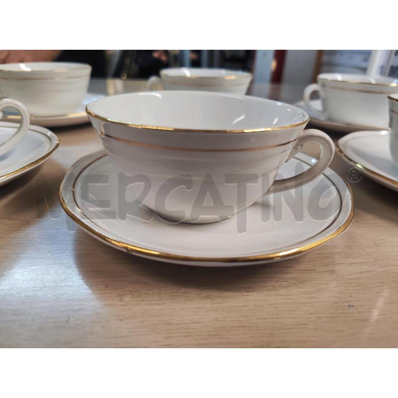 TAZZE PZ. 6 + PIATTINO LAVENO RIGO ORO | Mercatino dell'Usato Vinci - fraz. sovigliana 2