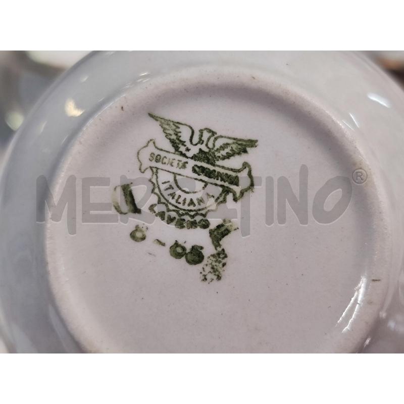 TAZZE PZ. 6 + PIATTINO LAVENO RIGO ORO | Mercatino dell'Usato Vinci - fraz. sovigliana 3