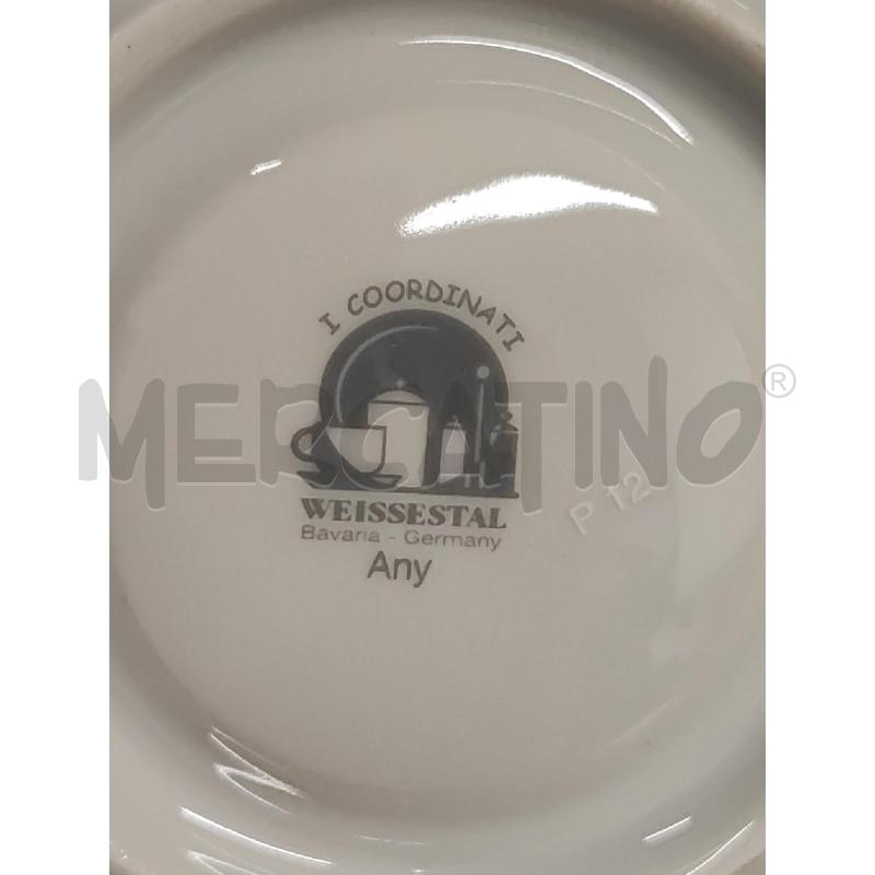 TAZZINE 6 PZ + PIATTINO BAVARIA WEISSESTAL FIORI GIALLI | Mercatino dell'Usato Vinci - fraz. sovigliana 3