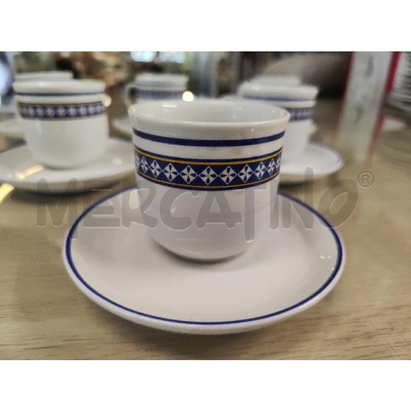 TAZZINE 6 PZ + PIATTINO TOGNANA BORDO BLU | Mercatino dell'Usato Vinci - fraz. sovigliana 2