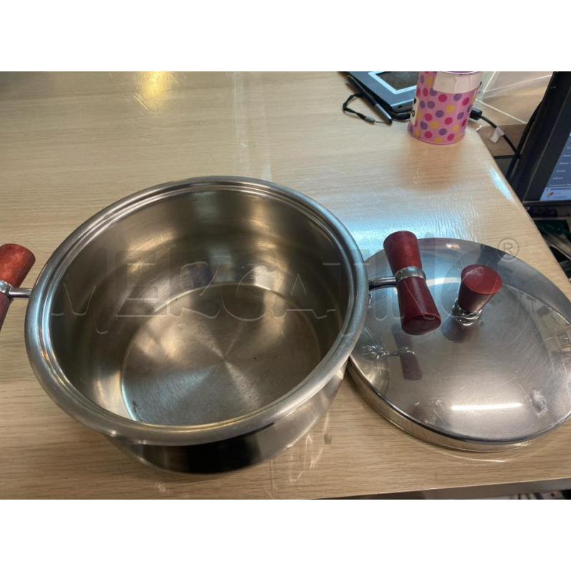 TEGAME PRANDELLI + COPERCHIO 20CM MANICI ROSSI | Mercatino dell'Usato Vinci - fraz. sovigliana 2