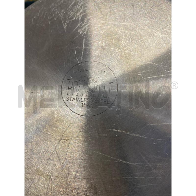 TEGAME PRANDELLI + COPERCHIO 20CM MANICI ROSSI | Mercatino dell'Usato Vinci - fraz. sovigliana 3