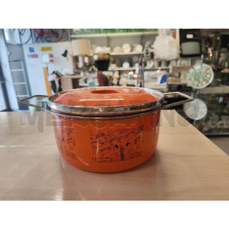 TEGAME SILTAL ARANCIO CON COPERCHIO  | Mercatino dell'Usato Vinci - fraz. sovigliana 1