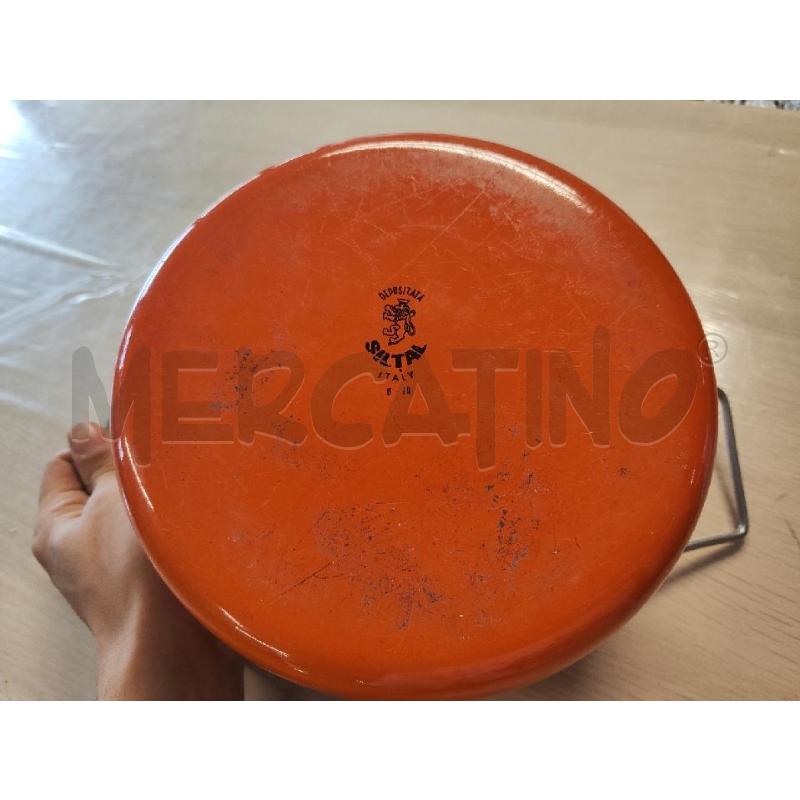 TEGAME SILTAL ARANCIO CON COPERCHIO  | Mercatino dell'Usato Vinci - fraz. sovigliana 2