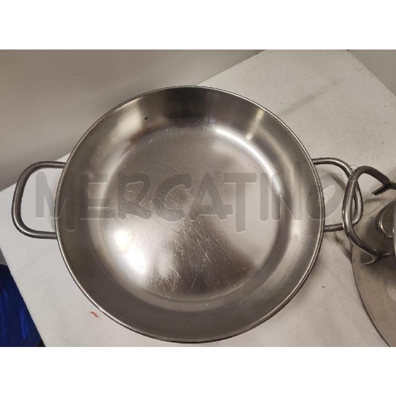 TEGAME + TEGLIA LAGOSTINA ACCIAIO 2 MANICI | Mercatino dell'Usato Vinci - fraz. sovigliana 2