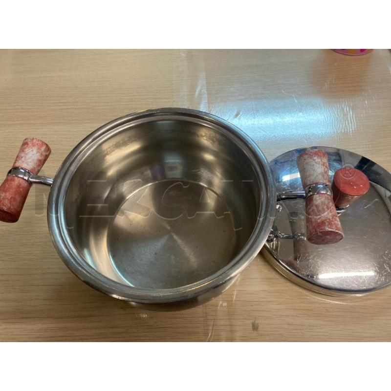 TEGAMINO 16 CM PRANDELLI + COPERCHIO MANICI ROSSI  | Mercatino dell'Usato Vinci - fraz. sovigliana 2