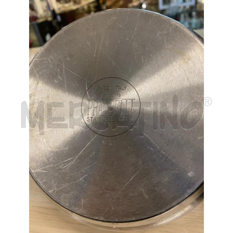 TEGAMINO 16 CM PRANDELLI + COPERCHIO MANICI ROSSI  | Mercatino dell'Usato Vinci - fraz. sovigliana 3