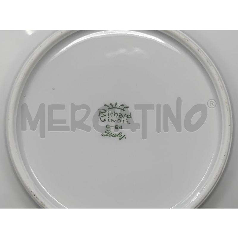 TEIERA + PIATTINO CERAMICA GINORI DECORO ROSA | Mercatino dell'Usato Vinci - fraz. sovigliana 5