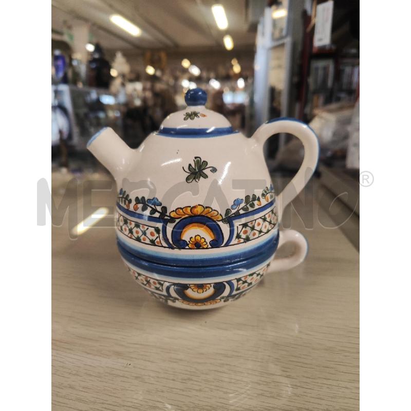 TEIERA + TAZZA CERAMICA BENEVENTO | Mercatino dell'Usato Vinci - fraz. sovigliana 1