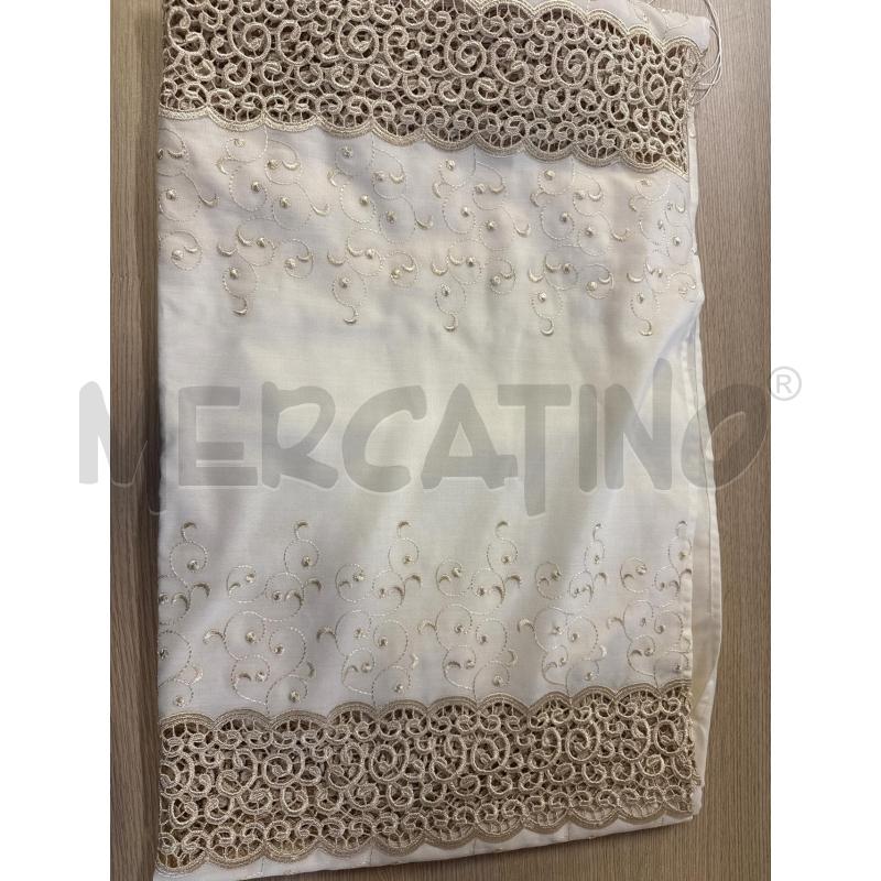 TENDE 2 PZ CREMA RICAMO DORATI DA PORTA FINESTRA  | Mercatino dell'Usato Vinci - fraz. sovigliana 1