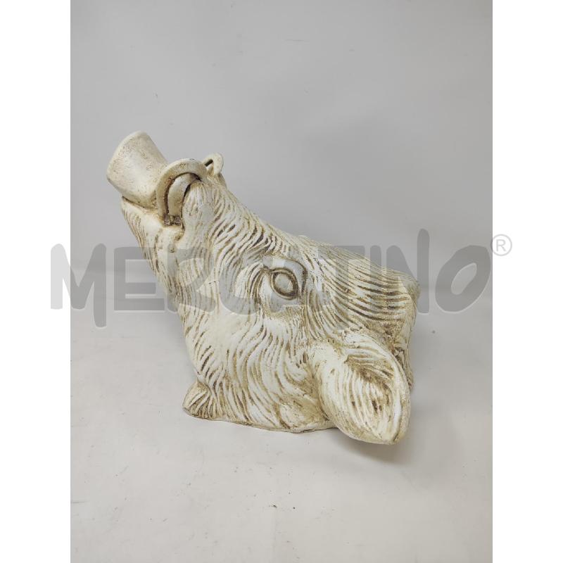 TESTA CINGHIALE TERRACOTTA SBIANCATO | Mercatino dell'Usato Vinci - fraz. sovigliana 2