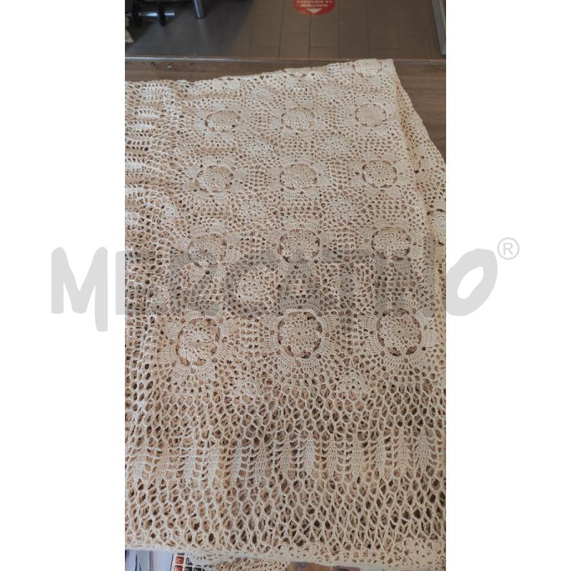 TOVAGLIA 200X240 UNCINETTO BEIGE FIORI FATTA  A MANO | Mercatino dell'Usato Vinci - fraz. sovigliana 3