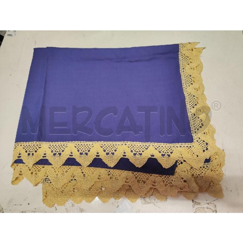 TOVAGLIA BLU 290X140 TRINA UNCINETTO GIALLA | Mercatino dell'Usato Vinci - fraz. sovigliana 1