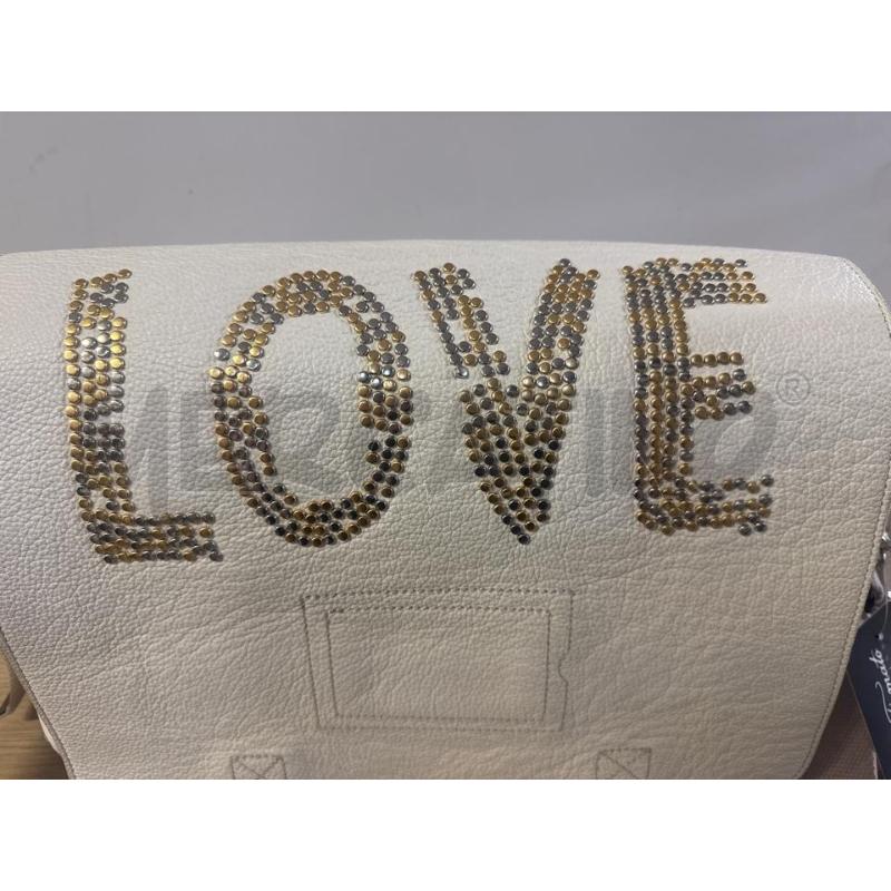TRACOLLA DONNA ZADIG &  VOLTAIRE PELLE BIANCA LOVE BORCHIETE | Mercatino dell'Usato Vinci - fraz. sovigliana 2