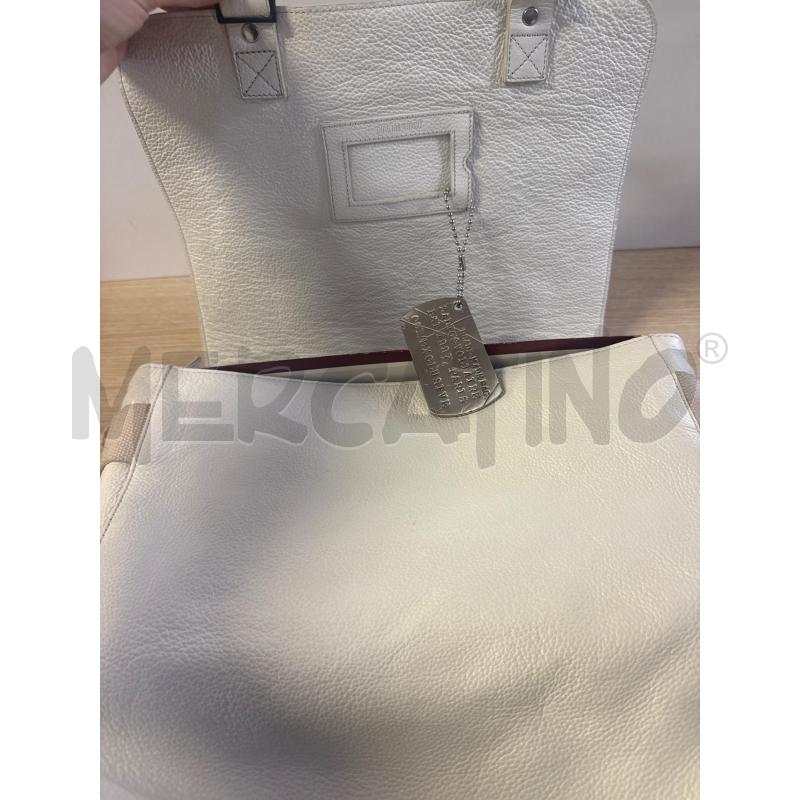 TRACOLLA DONNA ZADIG &  VOLTAIRE PELLE BIANCA LOVE BORCHIETE | Mercatino dell'Usato Vinci - fraz. sovigliana 3