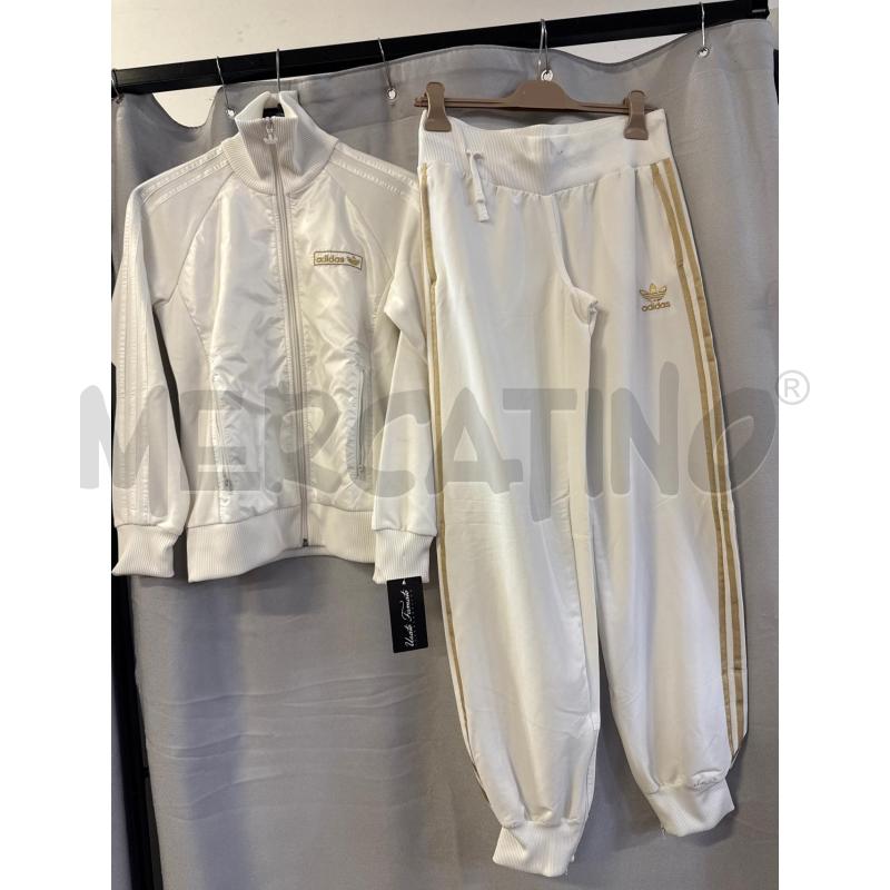 TUTA DONNA ADIDAS ACETATA BIANCA ORO TG.42 | Mercatino dell'Usato Vinci - fraz. sovigliana 1