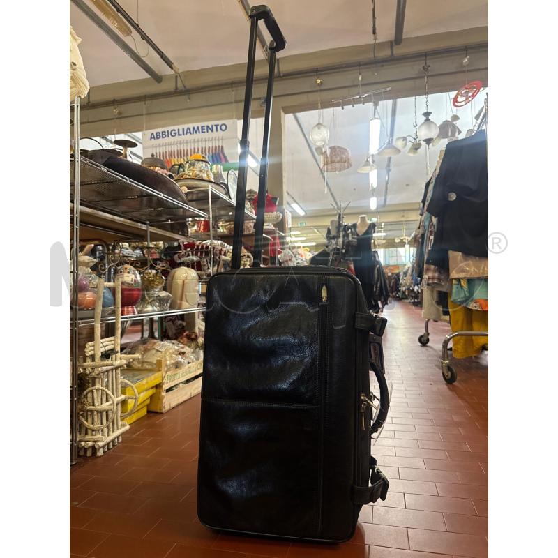 VALIGIA TROLLEY PELLE HENRY & MARTIN'S NERA | Mercatino dell'Usato Vinci - fraz. sovigliana 1