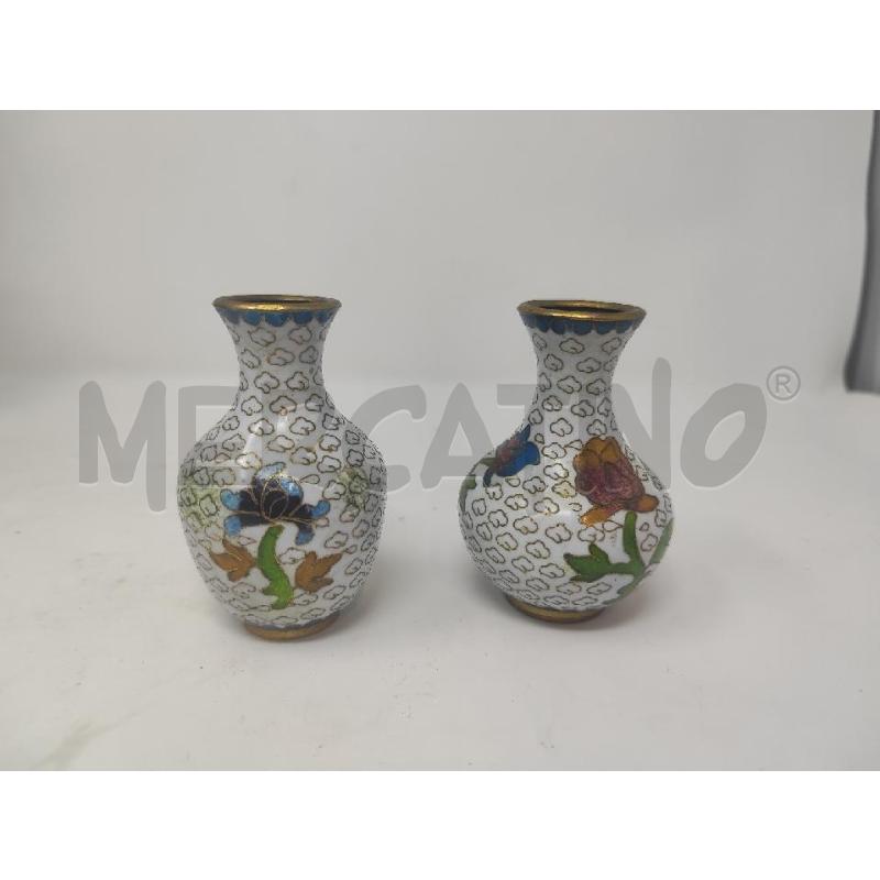 VASETTI PZ. 2 CLOSONNE' H.7CM | Mercatino dell'Usato Vinci - fraz. sovigliana 2