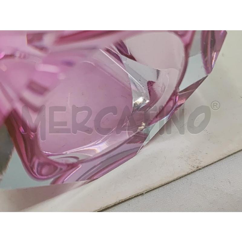 VASETTI PZ. 2 VETRO VIOLA ROSA SFACCETTATI | Mercatino dell'Usato Vinci - fraz. sovigliana 2