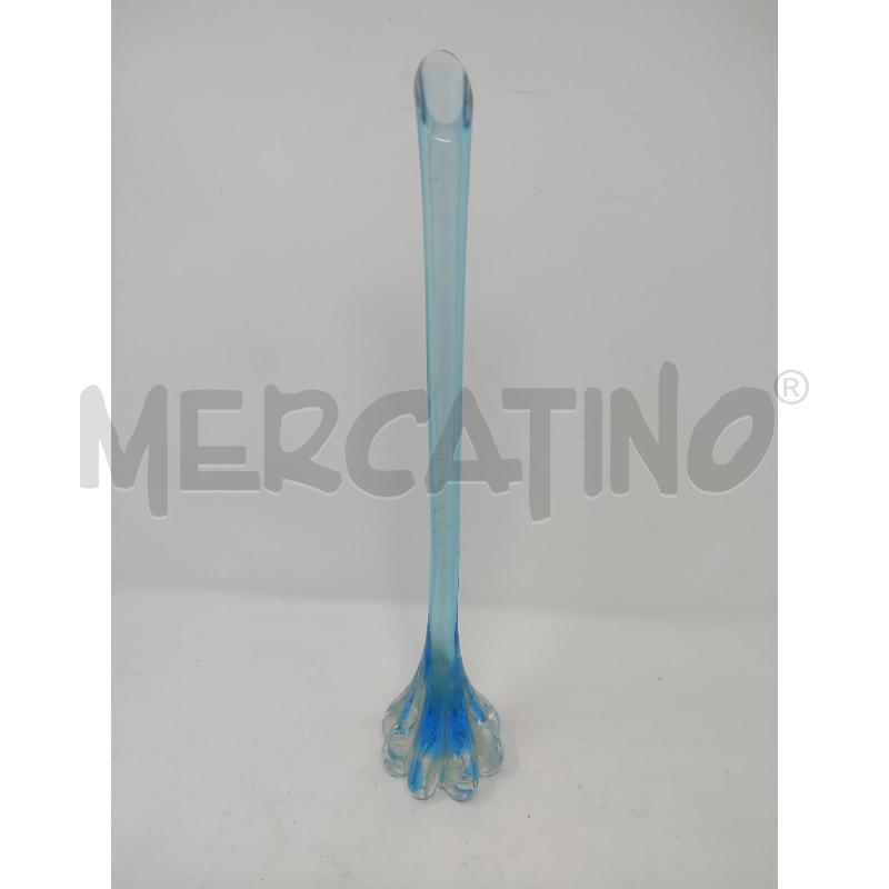 VASETTO VETRO H.33 AZZURRO  | Mercatino dell'Usato Vinci - fraz. sovigliana 1