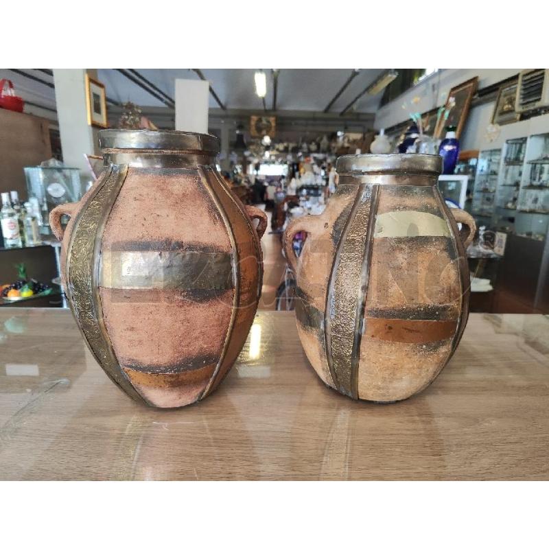 VASI TERRACOTTA INSERTI RAME 2 MANICI | Mercatino dell'Usato Vinci - fraz. sovigliana 1
