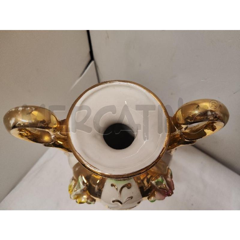 VASO CERAMICA PANNA ORO 2 MANICI E FIORI | Mercatino dell'Usato Vinci - fraz. sovigliana 3
