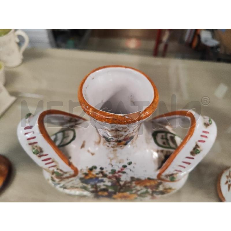 VASO CERAMICA TONDO 2 MANICI FIORI | Mercatino dell'Usato Vinci - fraz. sovigliana 3