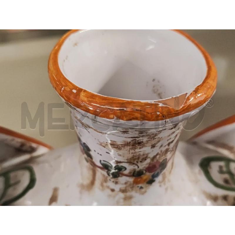 VASO CERAMICA TONDO 2 MANICI FIORI | Mercatino dell'Usato Vinci - fraz. sovigliana 4