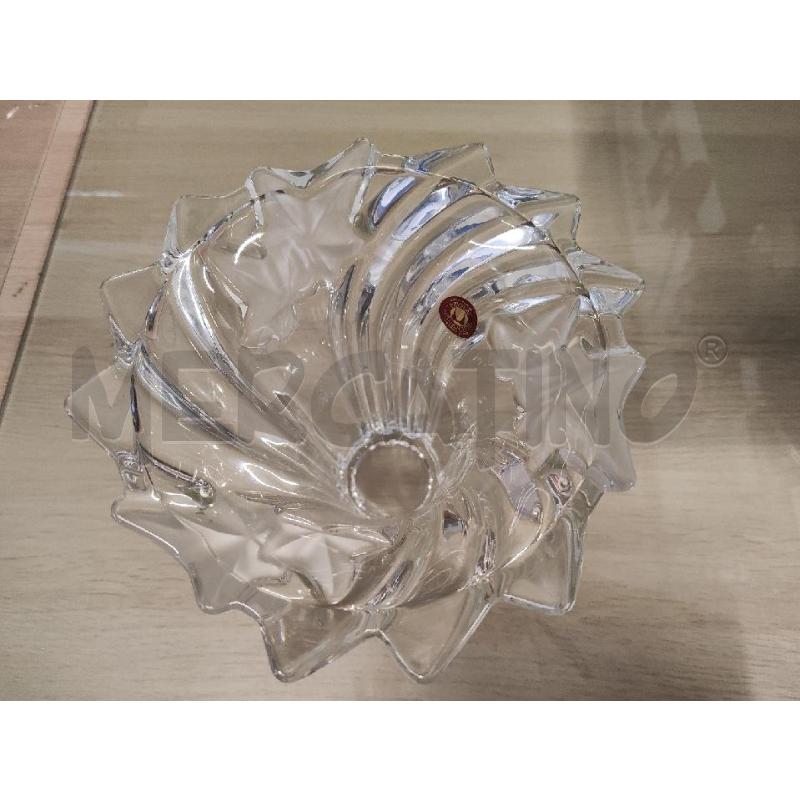 VASO CRISTALLO BOCCA SMERLATA FIORI  | Mercatino dell'Usato Vinci - fraz. sovigliana 2