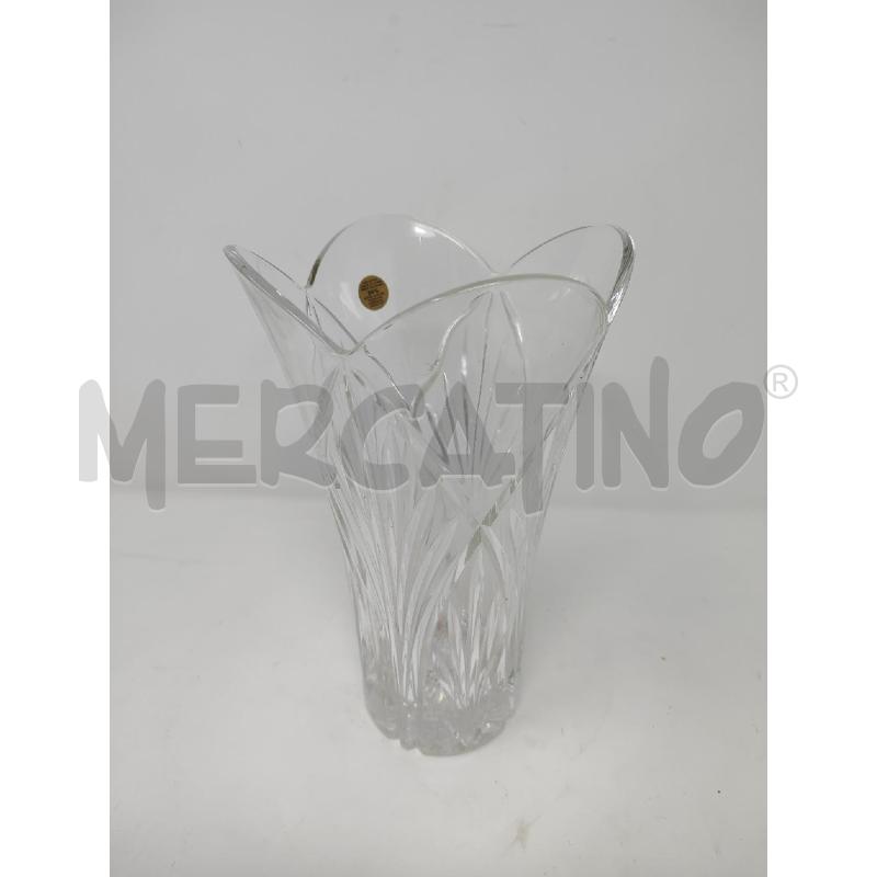 VASO CRISTALLO FIORE MOLATO RIGHE  | Mercatino dell'Usato Vinci - fraz. sovigliana 1