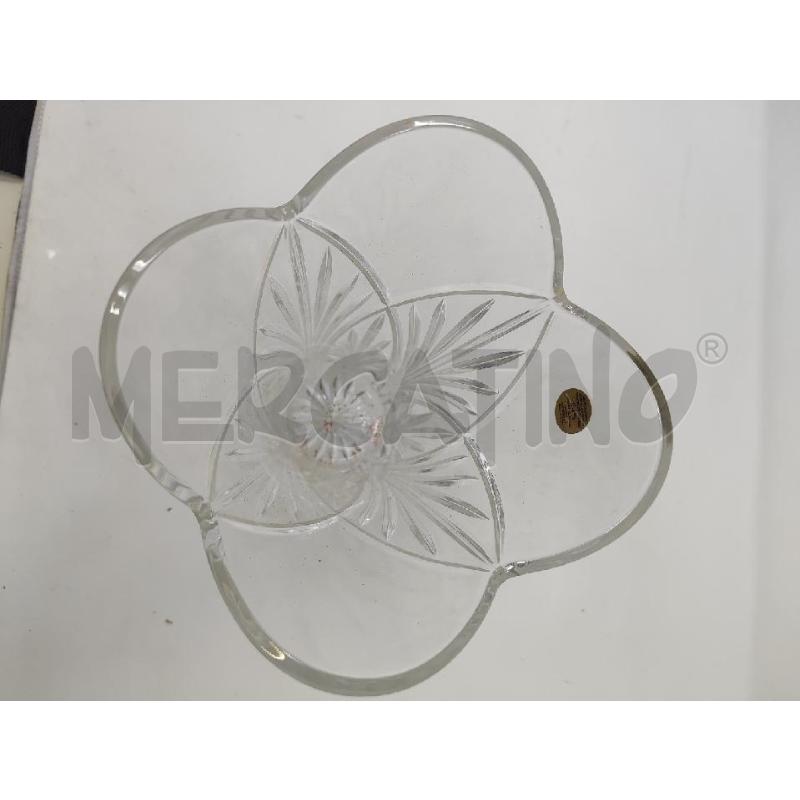 VASO CRISTALLO FIORE MOLATO RIGHE  | Mercatino dell'Usato Vinci - fraz. sovigliana 2