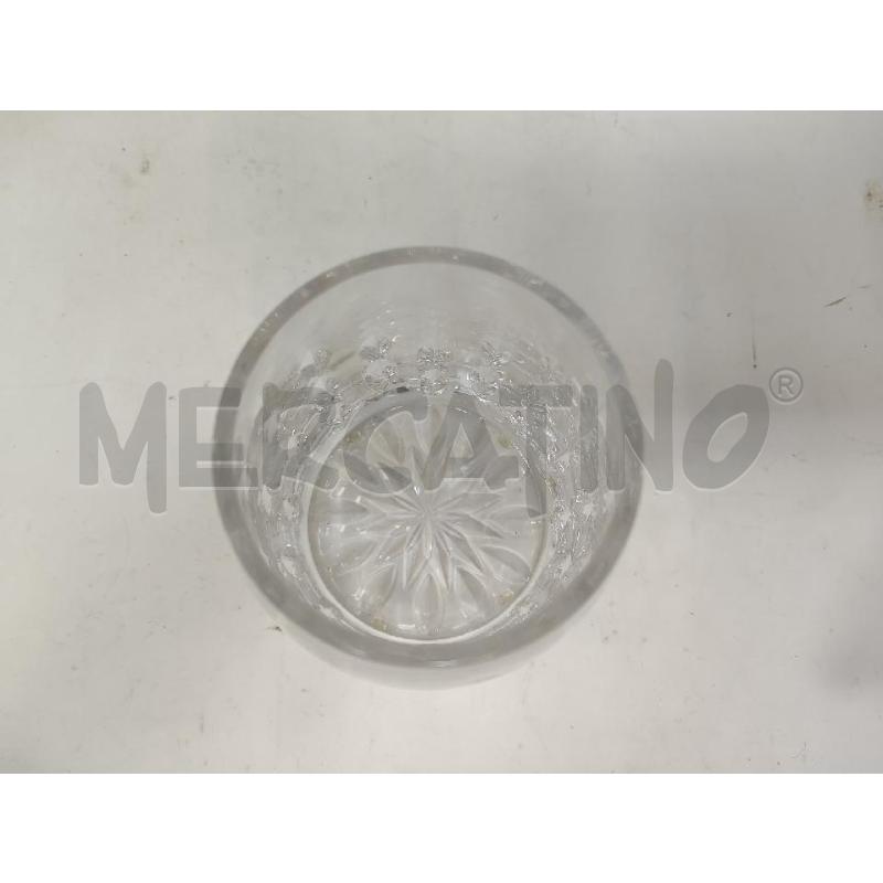 VASO CRISTALLO GOCCIE BOCCA STRETTA | Mercatino dell'Usato Vinci - fraz. sovigliana 2