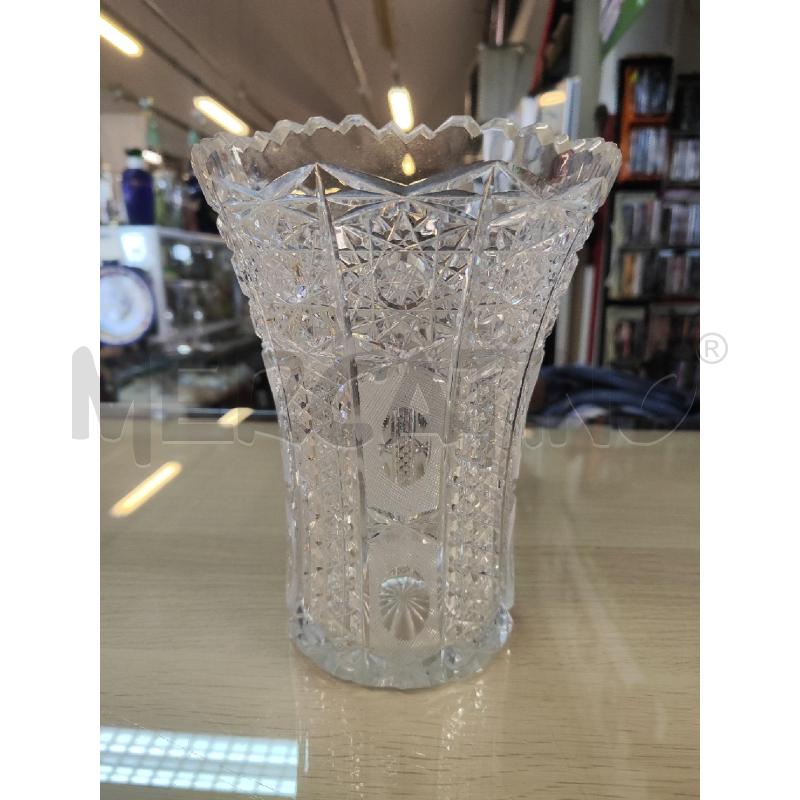 VASO CRISTALLO MOLATO BOCCA ALLARGATA  | Mercatino dell'Usato Vinci - fraz. sovigliana 1