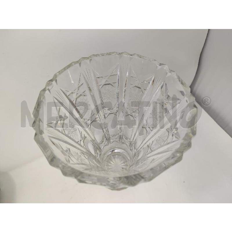 VASO CRISTALLO MOLATO BOCCA ALLARGATA  | Mercatino dell'Usato Vinci - fraz. sovigliana 2