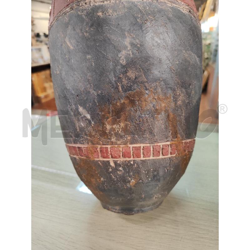 VASO IN TERRACOTTA GRIGIO BALZA ROSSA | Mercatino dell'Usato Vinci - fraz. sovigliana 2
